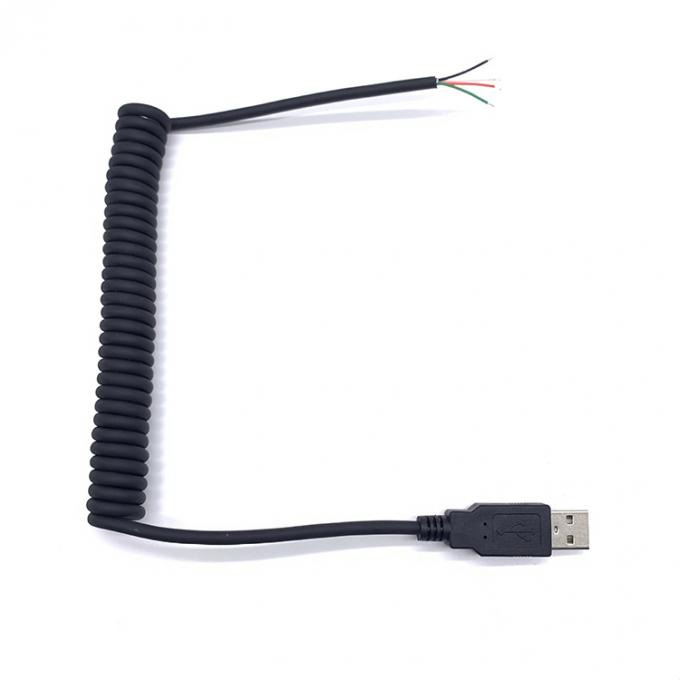 Свинцовый пружинный провод USB для открытия 4 консервированные голые провода конечный кабель 5