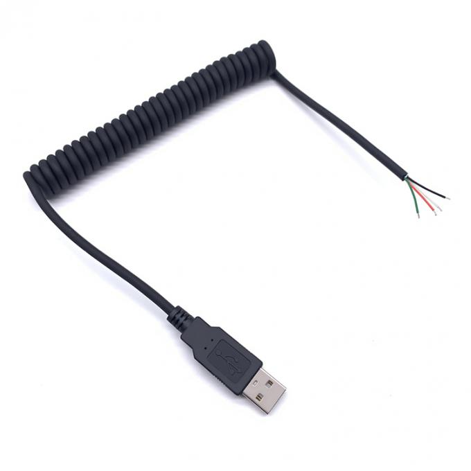 Свинцовый пружинный провод USB для открытия 4 консервированные голые провода конечный кабель 6