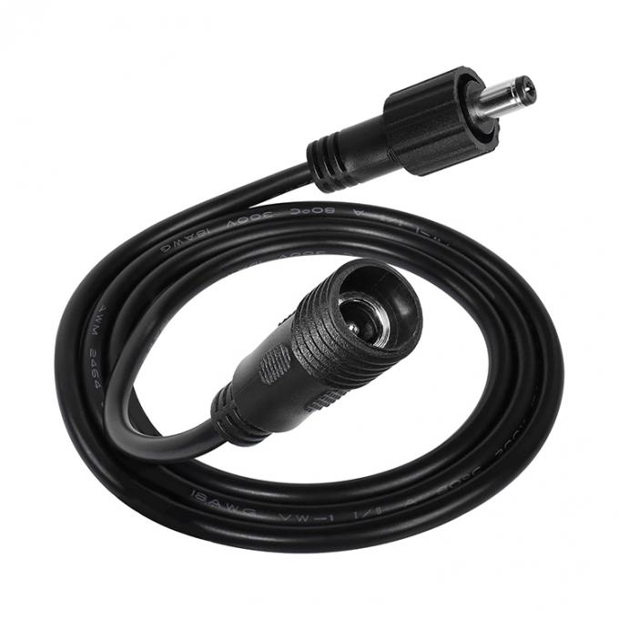 водонепроницаемый от мужчины до женщины DC Jack 5.5x2.1mm 5.5x2.5mm 3.5x1.35mm Кабель расширения питания для светодиодного света 0