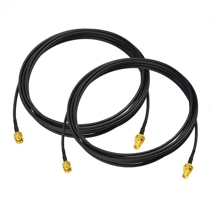 RG174 Коаксиальный RP SMA Мужчина на RP SMA Женщина кабель расширения антенны для камеры безопасности Wi-Fi маршрутизатора 4