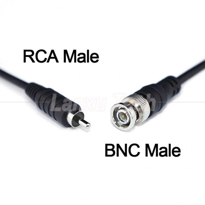 BNC Male to RCA Male AV расширительный кабель для камеры видеонаблюдения 1