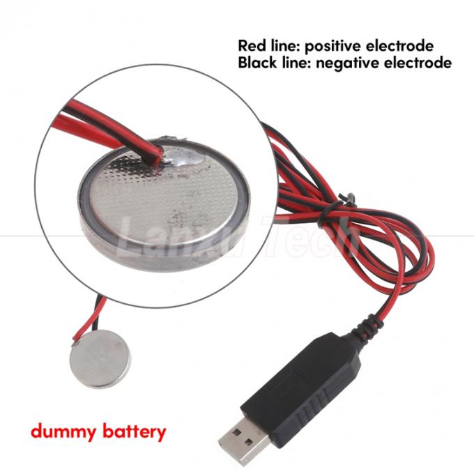 USB 5v до 3v Выходной батарейный удаление CR2032 Заменить кабель зарядки 4
