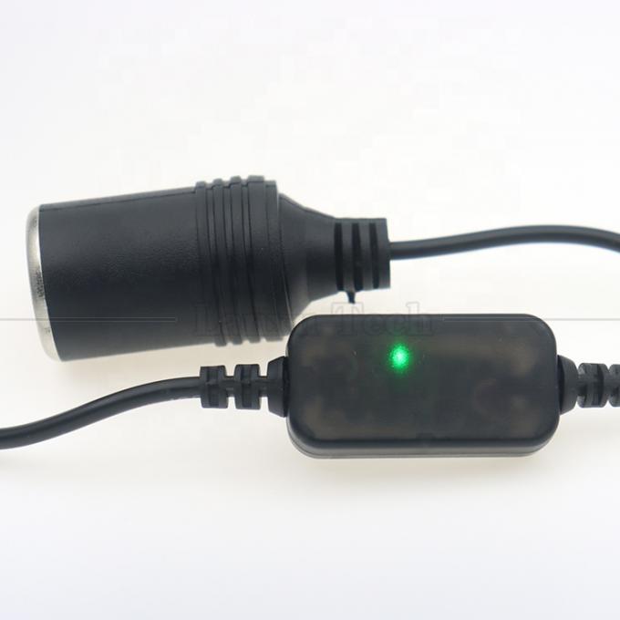 Установите зарядное устройство USB A Мужчина 5V до 12V Автомобильный сигаретный зажигалка розетка Женщина кабель преобразователя 4