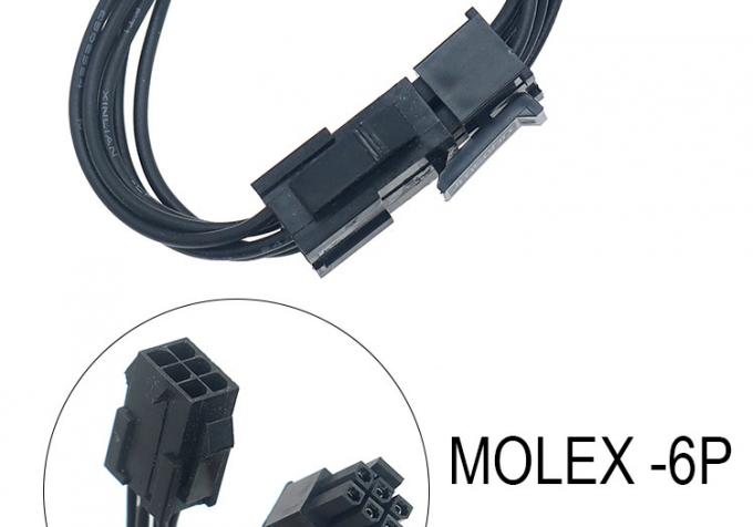 Специализированный мужской на женский 4 6 8 Pin Molex Micro Fit 3.0 соединительный кабель 2