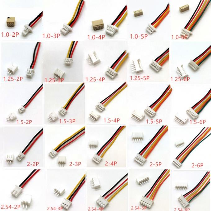 Молекс JST PH XH SH 2p 3p 4p 5p 6p 7p 8p 9p 10p Кабель для сборки соединителей 0
