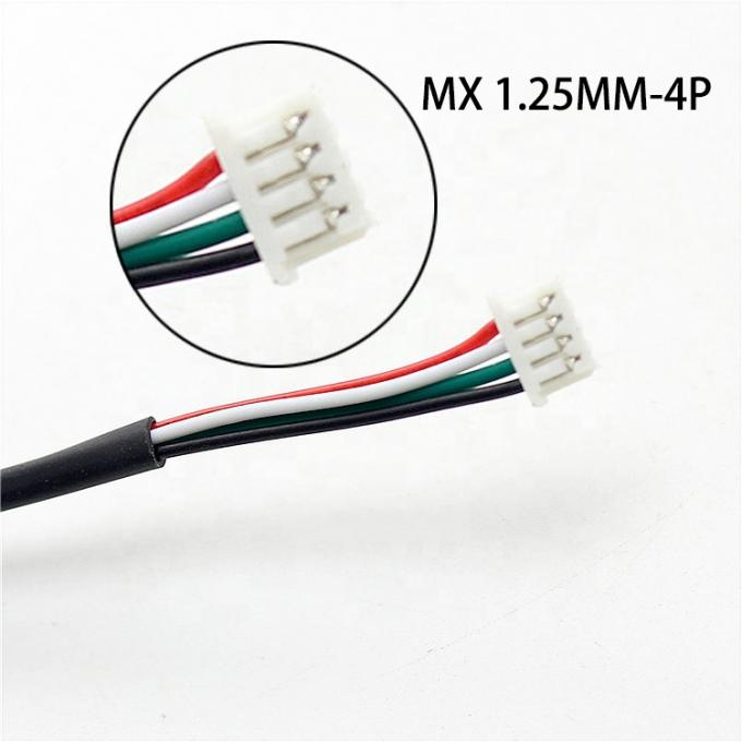 На заказ 4 штифта Dupont 2,54 мм до Molex 1,25 мм колонка соединителя проволока сборки кабеля 2