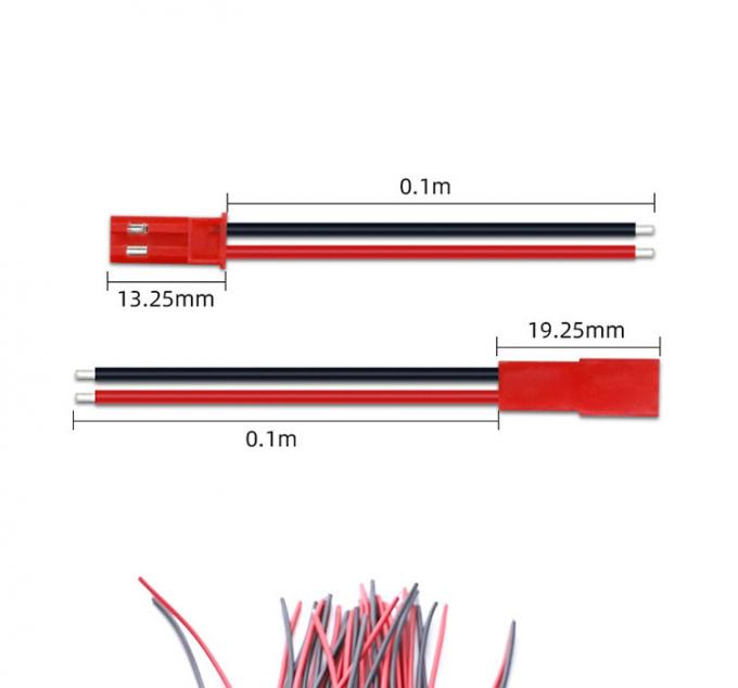 22AWG Мужчина Женщина 2 PIN JST SYP RCY Стыковочный соединитель с голым концом свиного хвоста проволока свинцового кабеля для батареи светодиодных полос 3