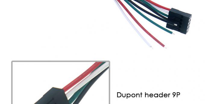 Кабель жгута проводов разъема Dupont с разъемом Dupont с шагом 9 PIN OEM 2,54 мм 3