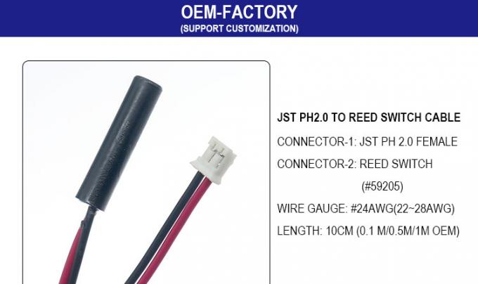 OEM JST PH 2.0 SH ZH XH MX на заказ к кабелю с магнитным переключателем 0