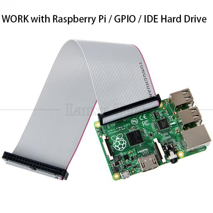 Женщина к женщине 10 PIN 1,27 мм Пич IDC 2,54 мм Коннектор GPIO Серой плоской ленточный проволочный кабель для жестких дисков CD Raspberry Pi 8