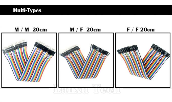 40 PIN Мужчина к мужчине 2,54 мм Dupont Breadboard GPIO Raspberry Pi Jumper Wire 0