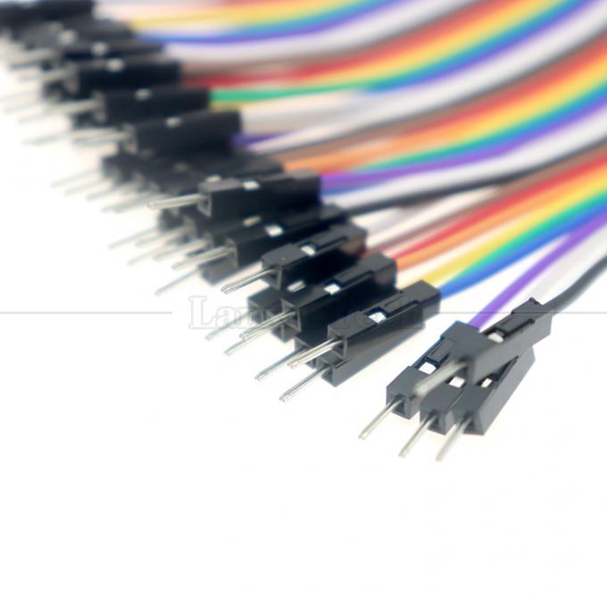40 PIN Мужчина к мужчине 2,54 мм Dupont Breadboard GPIO Raspberry Pi Jumper Wire 3