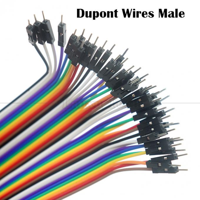40 PIN Мужчина к мужчине 2,54 мм Dupont Breadboard GPIO Raspberry Pi Jumper Wire 2