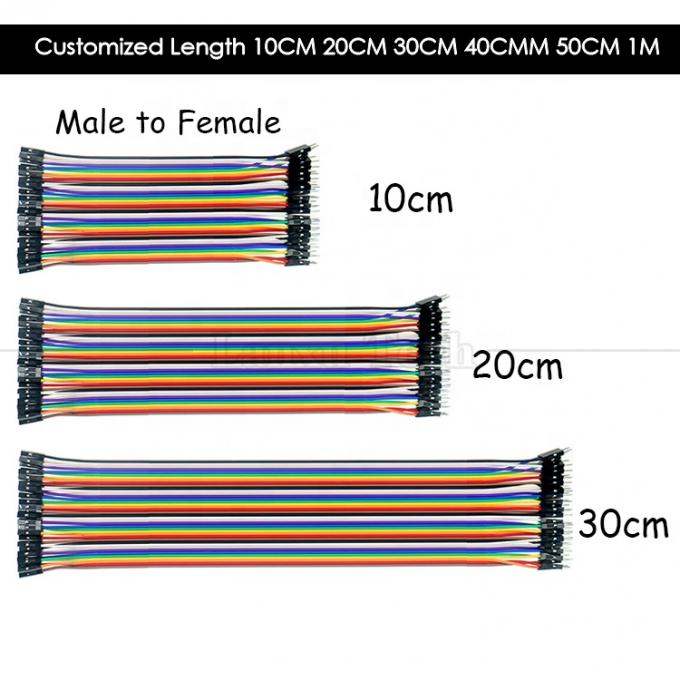 40 PIN Мужчина к мужчине 2,54 мм Dupont Breadboard GPIO Raspberry Pi Jumper Wire 8