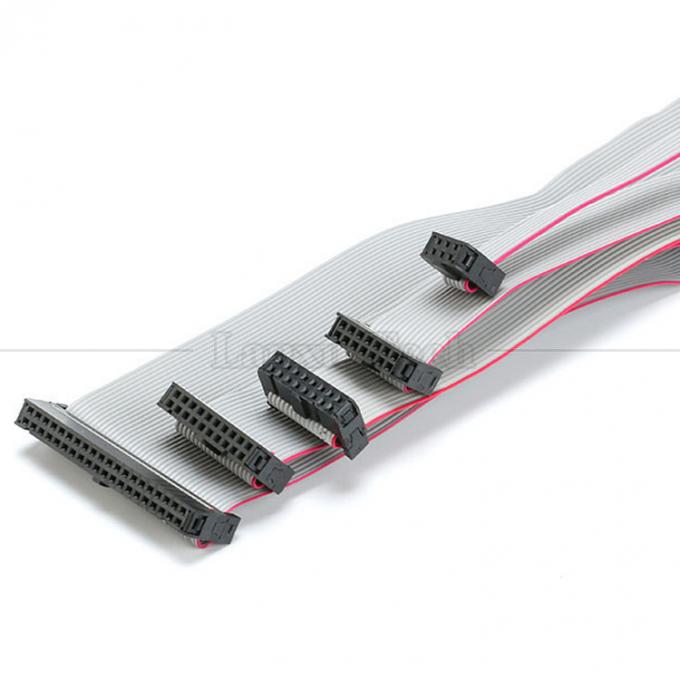 IDC 2.54mm соединитель 8 10 12 14 16 18 20 30 40 50 60 PIN 1.27mm Пич Грей плоский ленточный кабель 8