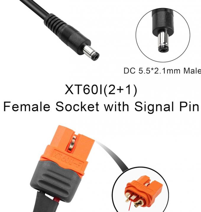 DC 5,5x2,1 мм 5,5x2,5 мм вставка мужского ствола Jack к XT60 аккумуляторный разъединитель проволока для солнечной панели FPV 3