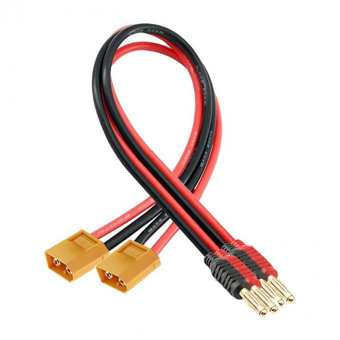 14AWG XT60 Мужчина подключается к 4 мм Банановый кабель для зарядки батареи RC Lipo FPV Drone 1