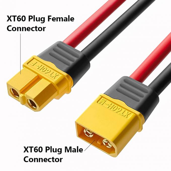 12AWG 100mm 150mm Кремниевая проволока XT60 XT60H XT60U Коннектор Мужчина Женщина Покрытие корпуса Стыковочный кабель для батареи FPV 0