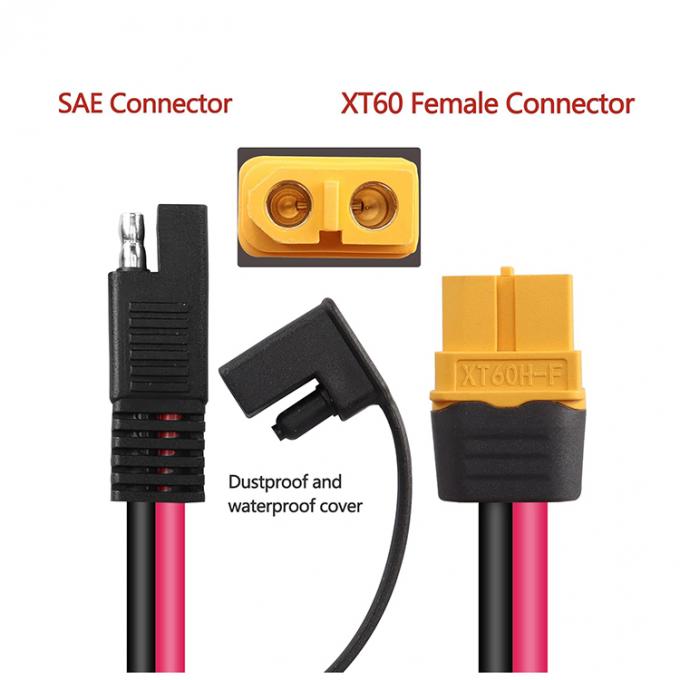 12AWG SAE до XT60 Кабель расширения адаптера соединителя для солнечной электростанции 1