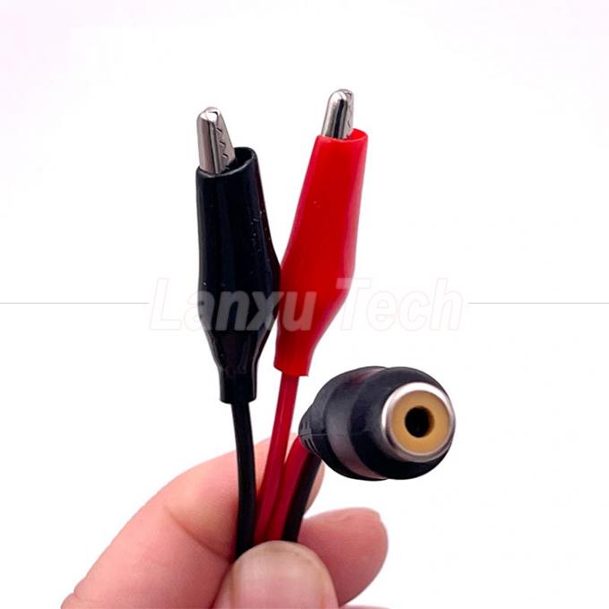 RCA женский AV к клипам аллигатора кабель для динамика 3