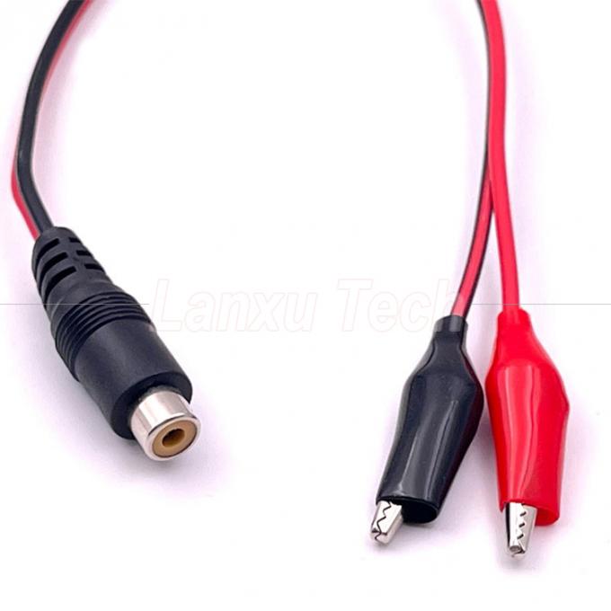 RCA женский AV к клипам аллигатора кабель для динамика 4