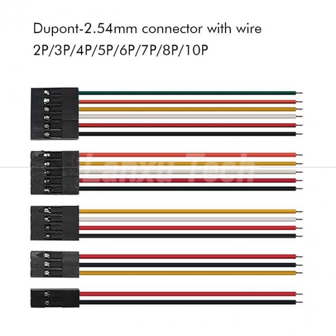 10cm 20cm 30cm 50cm 2 Pin 3 4 5 6 8 10 Pin Dupont 2,54mm соединительный кабель скакалка 0