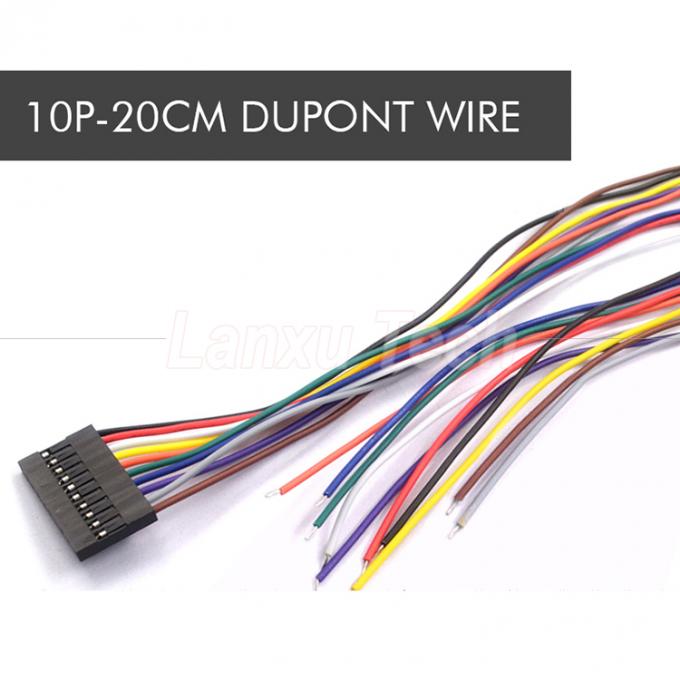 10cm 20cm 30cm 50cm 2 Pin 3 4 5 6 8 10 Pin Dupont 2,54mm соединительный кабель скакалка 8