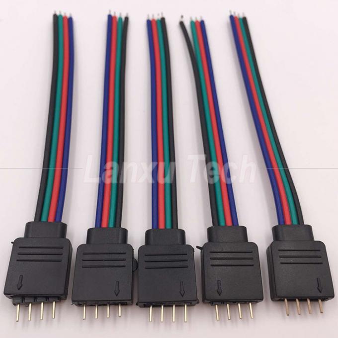 RGB 4 Pin Connector 5050 кабель с светодиодными лентами 2