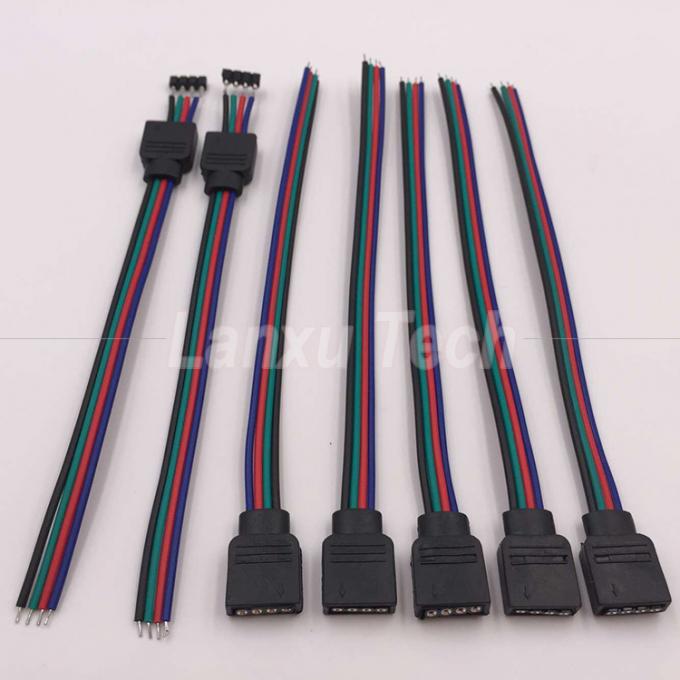 RGB 4 Pin Connector 5050 кабель с светодиодными лентами 3