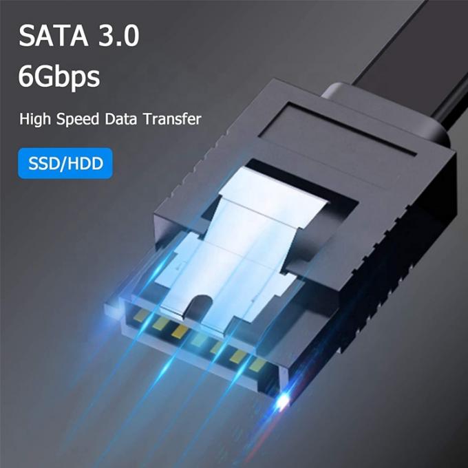 Высокая скорость 6 Гбит / с скорость передачи данных Sata Кабель питания для жесткого диска HDD SSD 5