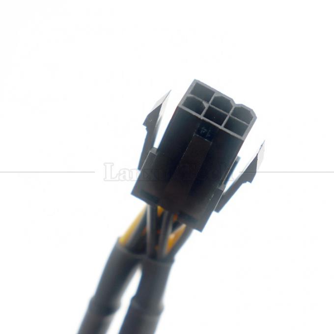 Рукав 18AWG Pure Cooper Y Splitter 6 Pin to Dual 8 Pin 6+2 PCI Express Power Adapter Расширение кабеля PCIe для графического процессора 4