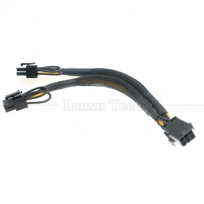 Рукав 18AWG Pure Cooper Y Splitter 6 Pin to Dual 8 Pin 6+2 PCI Express Power Adapter Расширение кабеля PCIe для графического процессора 5