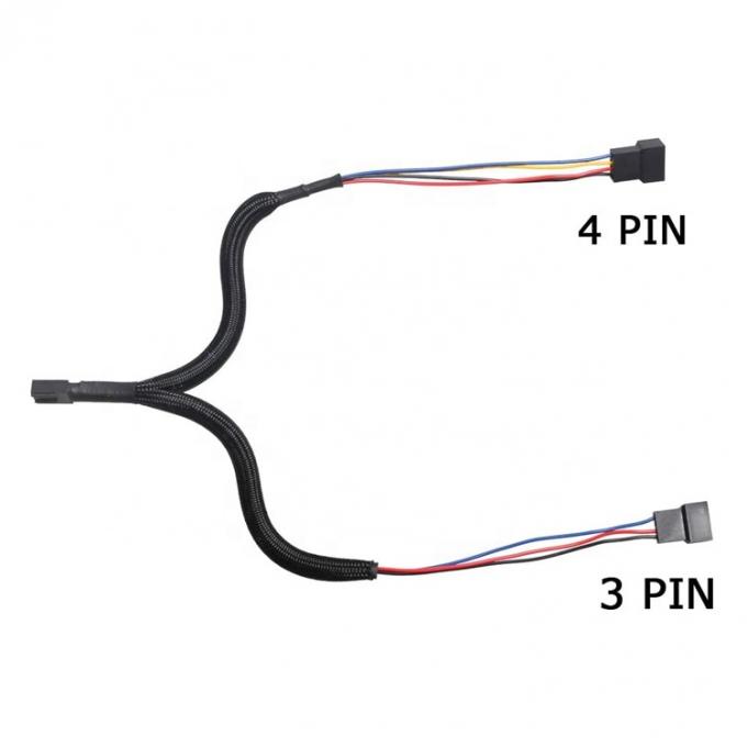 Материнская плата CPU 4 PIN Connector PC Case Контроль температуры охлаждающий вентилятор Y разделитель расширение PWM кабель 3