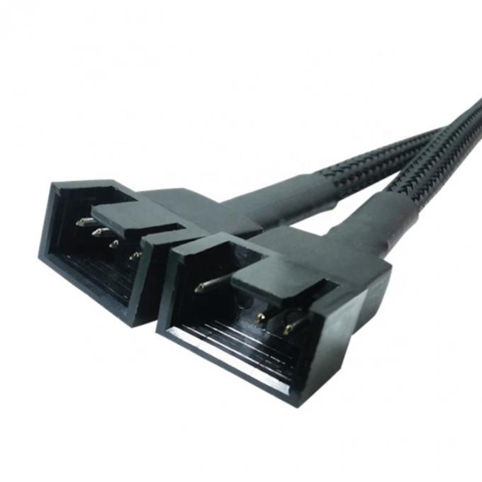 Материнская плата CPU 4 PIN Connector PC Case Контроль температуры охлаждающий вентилятор Y разделитель расширение PWM кабель 2
