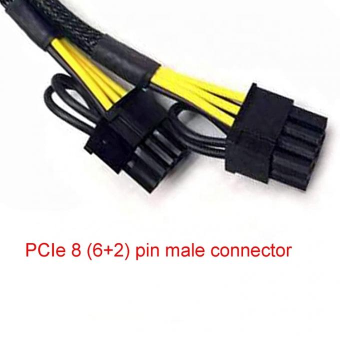 GPU 6 PIN женский на двойной 8 PIN мужской 18AWG PCI Express Материнская плата Адаптер питания PCIe Riser 3.0 Расширительный кабель 4