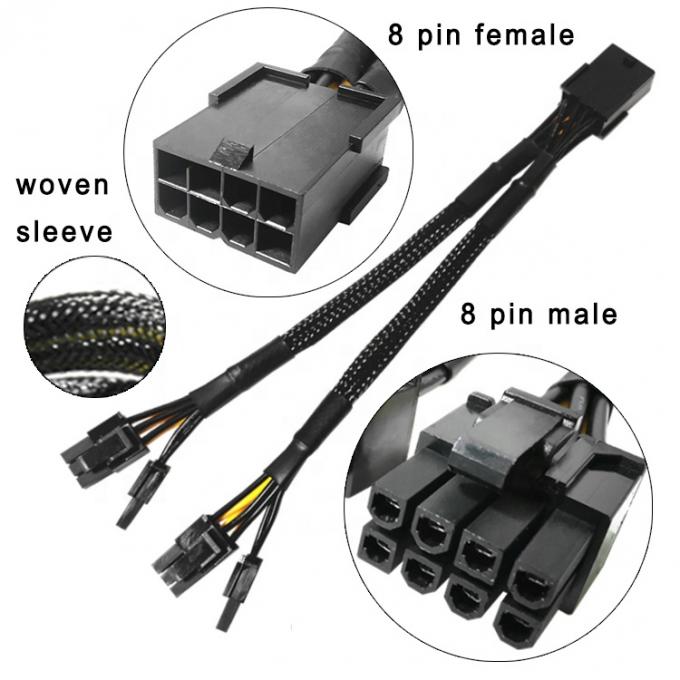 Пленка PCIe 8 Pin Female to Dual 8 Pin Male PCI Express Графическая видеокарта Кабель адаптера питания GPU 0