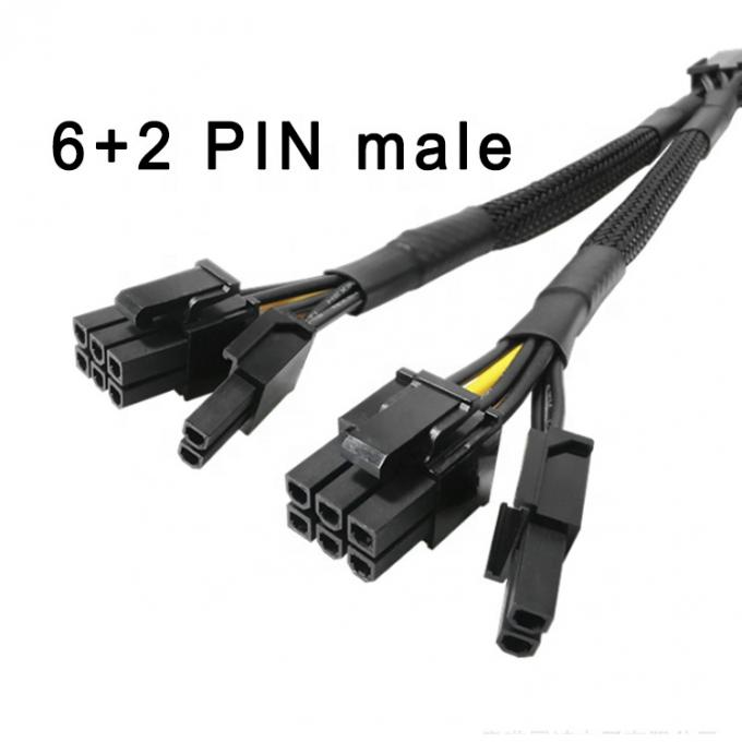Пленка PCIe 8 Pin Female to Dual 8 Pin Male PCI Express Графическая видеокарта Кабель адаптера питания GPU 1