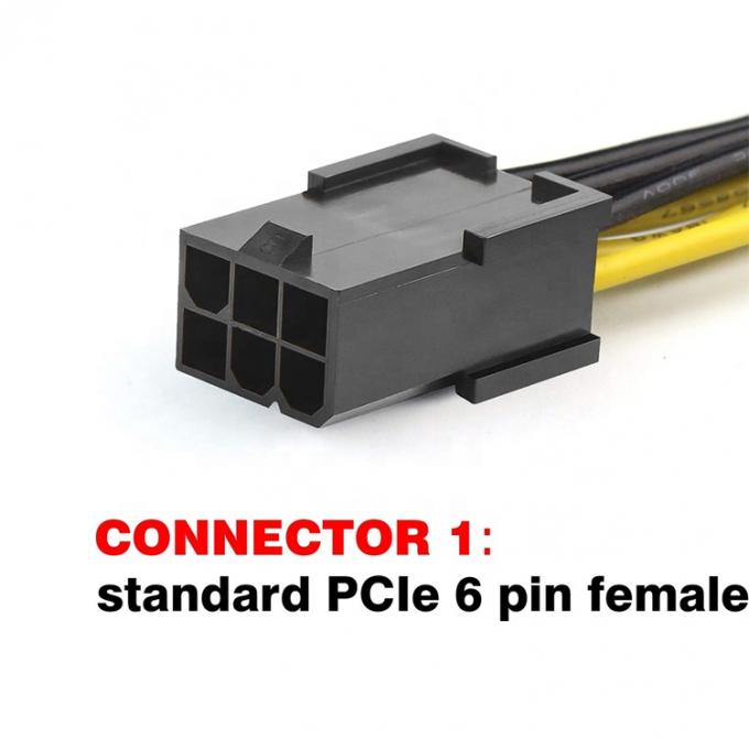 PCI-E 6 пин на 6 пин мужчина на женщину GPU ATX видеокарта PCIE PCI Express кабель питания 2