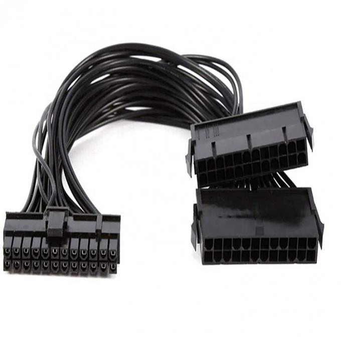 PSU 24 PIN Женщина к двойной 20 4 24 PIN Мужчина ATX Майнинг Материнская плата расширительный кабель 1