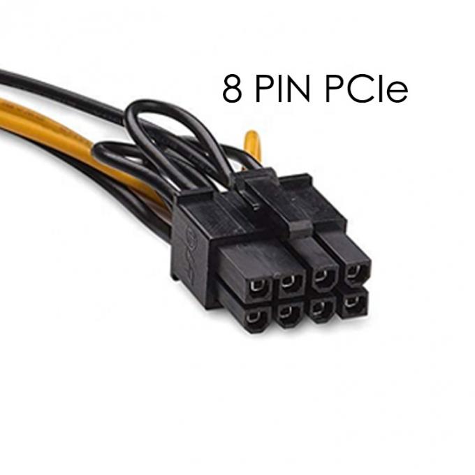 Сплитер 8 пин PCIe Express Мужчина на двойной 15-пинный адаптер питания Sata ATX кабель 2