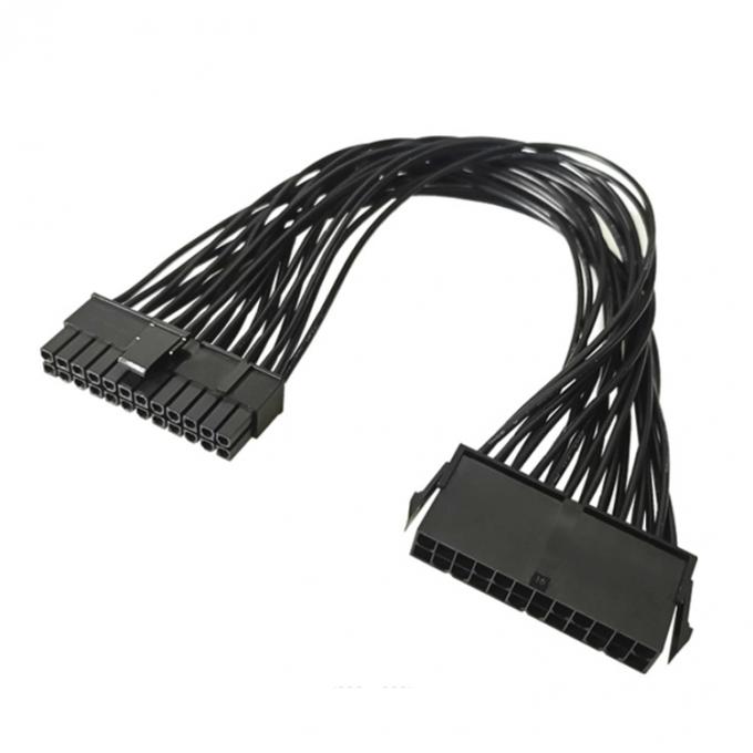 Мужчина-женщина PSU 24pin ATX расширительный кабель питания для компьютерной материнской платы 0