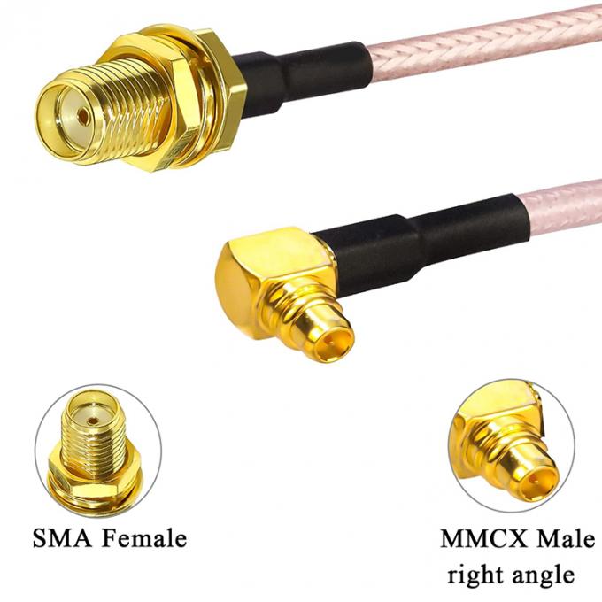 RG316 MMCX Угол мужской к RP SMA женский антенна RF коаксиальный кабель 1