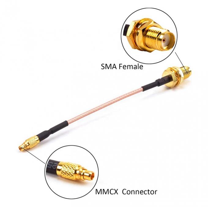 RG316 Pigtail SMA Женщина на прямой MMCX Мужчина RF Коаксиальный кабель расширения антенны 1