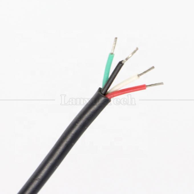 Женщина RJ45 разъем к открытию консервированная сварка 4 провода голый конец кабеля с хвостом 2
