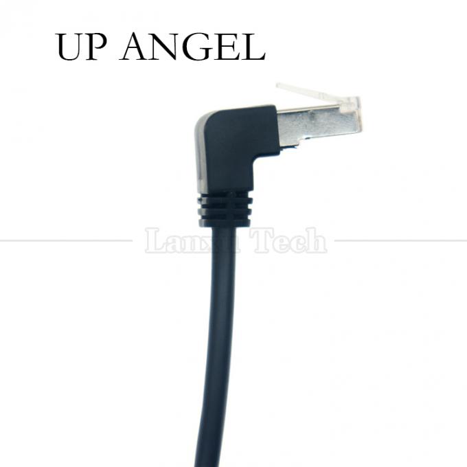 OEM STP UTP 90 градусов правого угла RJ45 8P8C мужской на RJ45 женский сокет Cat5e Ethernet кабель 2