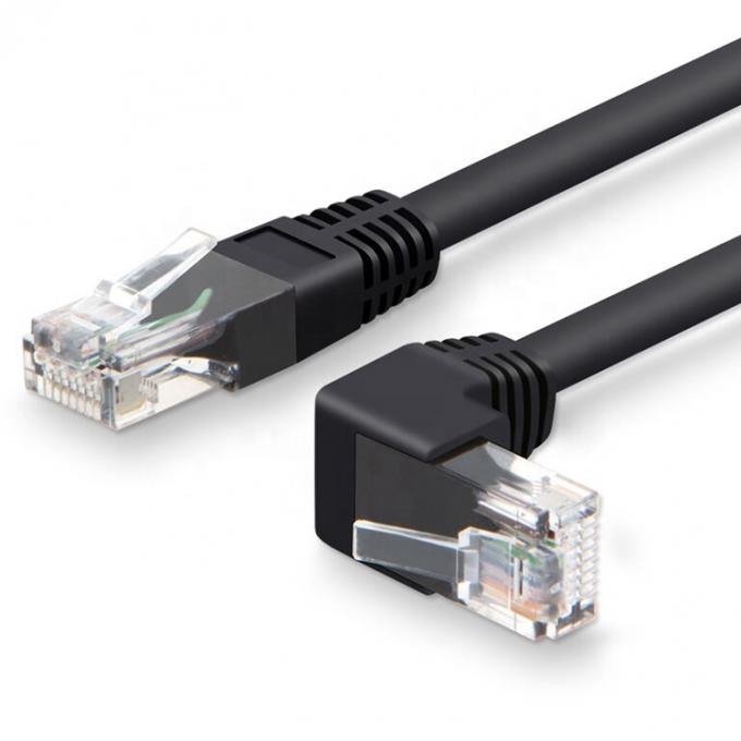 UTP STP 90 градусов правый левый угол Cat5 Cat5e Cat6 Cat7 RJ45 Расширение Ethernet LAN сетевого кабеля 2