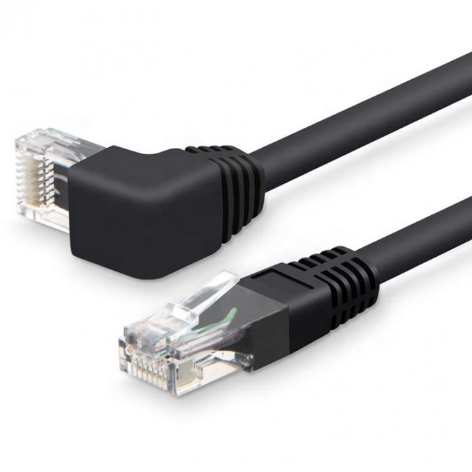 UTP STP 90 градусов правый левый угол Cat5 Cat5e Cat6 Cat7 RJ45 Расширение Ethernet LAN сетевого кабеля 3