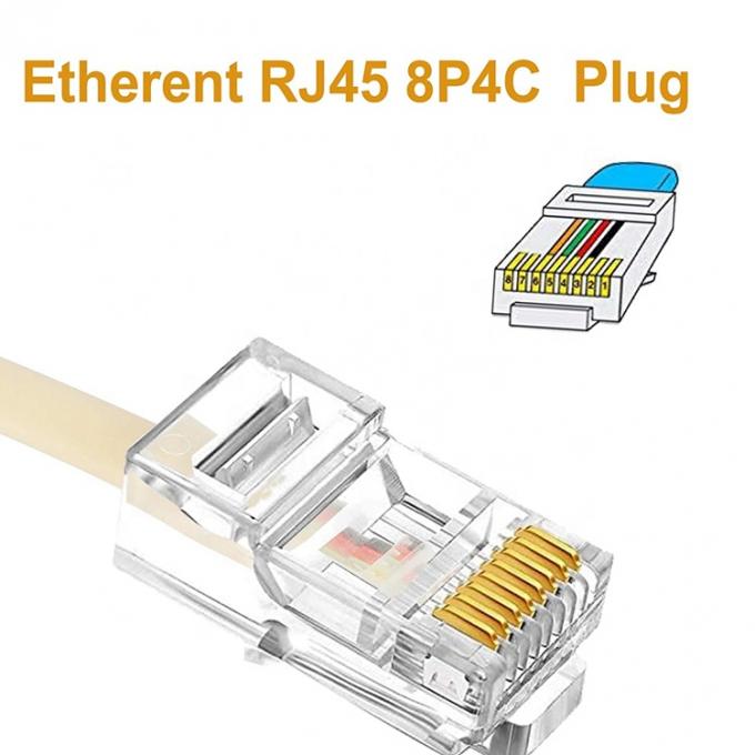 Ethernet RJ45 8P8C Мужчина к телефону RJ11 4P4C Женщина Кнопка ADSL Коннектор преобразователя Расширение кабеля адаптер 4