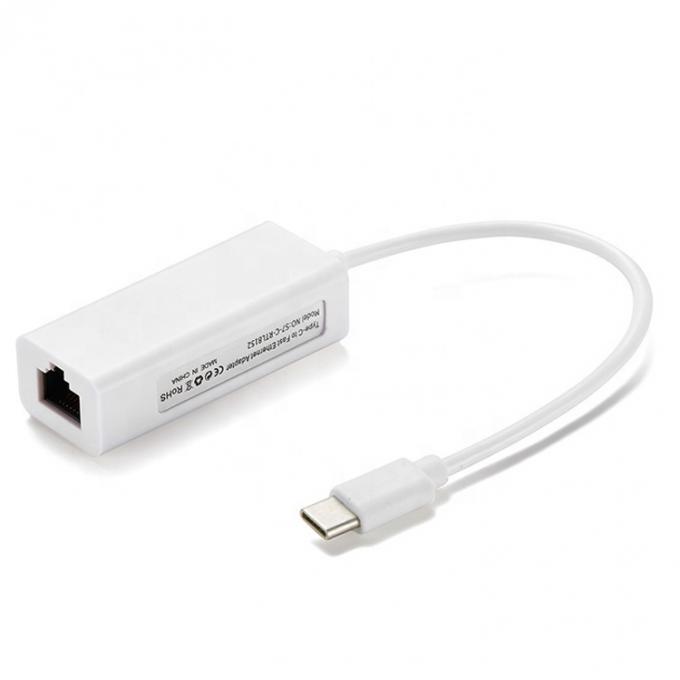 Plug and Play 100Mbps Гигабитный USB типа C на RJ45 Ethernet Lan Сетевой адаптер для ноутбука 3