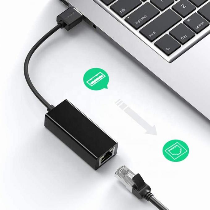 Подключение и воспроизведение 1000Mbps USB 3.0 к Гигабит RJ45 Ethernet сетевой LAN адаптер для ноутбука 3